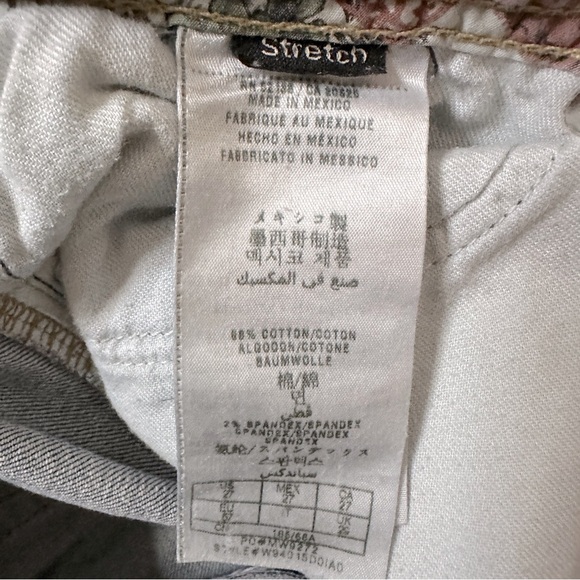 VINTAGE GUESS Scarlet Skinny Leg Bedazzle Y2K Low Rise Hip Hugger Denim Jeans 27 - Picture 13 of 16